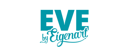 Logo Eve by Eigenart. Nouvelle carafe à thé & café multifonctions. 