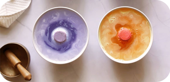 Bombes de bain de couleur