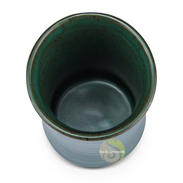 Tasse à thé céramique vert jade  Escale Sensorielle 