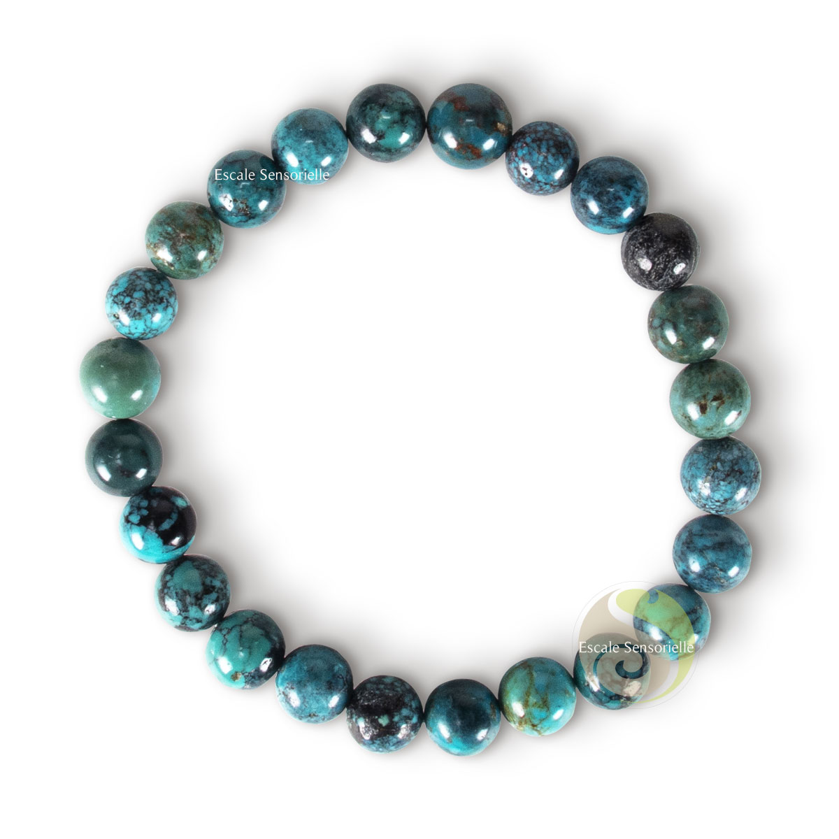 Bracelet En Pierre Minérale Labradorite 8mm - Bijou Naturel Sensoriel - Neuf Avec étiquettes
