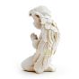 ange statue blanc résine priant mains jointes divin