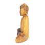 Bouddha statue méditation lotus bois 