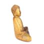 Bouddha lotus méditation statue bois