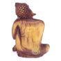 Statue 30cm Bouddha rêveur méditation bois de suar