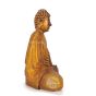 Petite statue Bouddha 20cm assis lotus méditation bois de suar