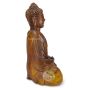 Bois suar Statue Bouddha assis lotus méditation