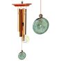 Collection 4 tubes carillon Woodstock Chimes bronze et imitation turquoise