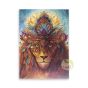 Carte postale lion bio en papier bio dégradable et encre naturelle