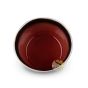 Chawan gris rouge bol à thé cérémonie matcha