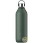 Serie 2 Bouteille Chilly's Bottle pine green 1l isotherme double paroi 24h frais