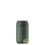 Mug isotherme serie 2 pine green Chilly's bottle 340ml yoga sport