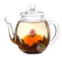 Théière spécialement conçu fleurs de thé verre borosilicate 500ml sans filtre