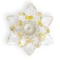 Fleur de lotus jaune déco d'intérieur en cristal énergie feng shui
