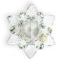 Lotus reflet vert fleur en cristal feng shui énergie chi