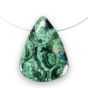 Bijoux azurite malachite pendentif pierre naturelle minérale