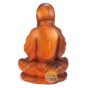 Statue moine Shaolin en bois de suar 30 cm