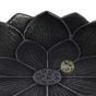 Fonte japonaise Iwachu support d'encens noir lotus fabrication artisanale