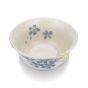 Tasse à fleurs bleu en céramique du Japon peint à la main 
