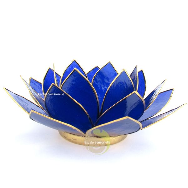 Attrape-soleil ambre et bois fleur de lotus décoration naturelle - Escale  Sensorielle