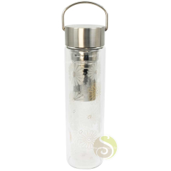 Théière voyage verre amami Flowtea infuseur nomade
