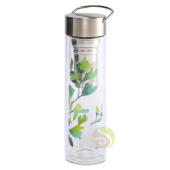 Infuseur nomade Flowtea ginkgo tisanière avec filtre inox 350ml