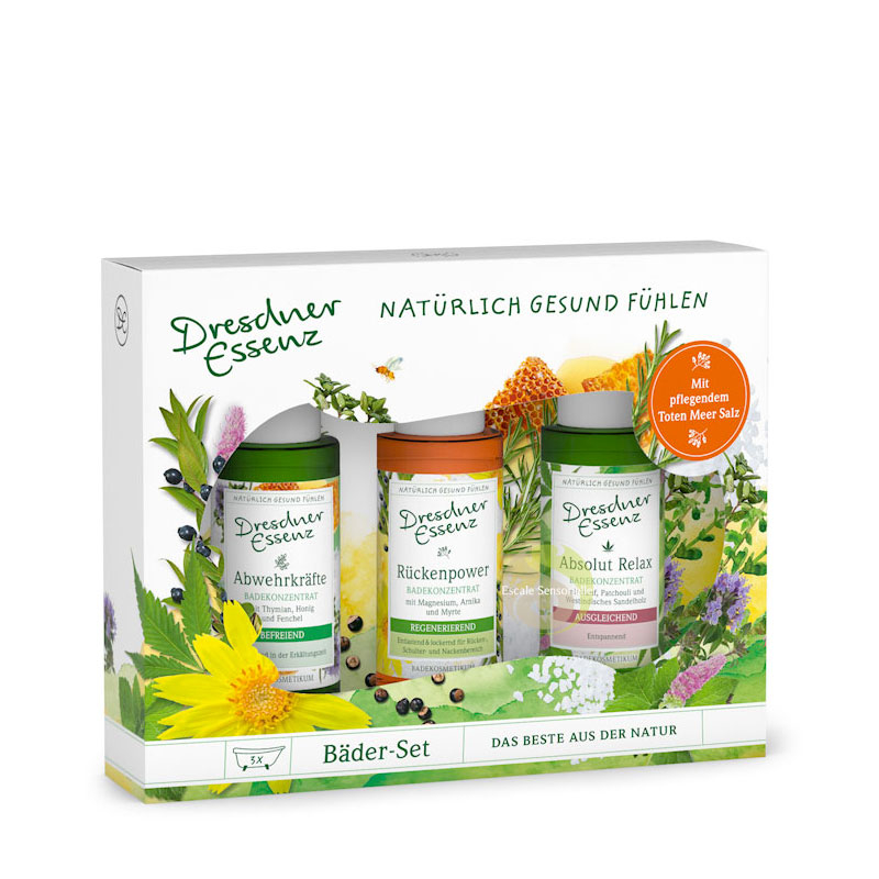 Coffret huile de bain moussant "Se sentir en bonne santé" 3 parfums