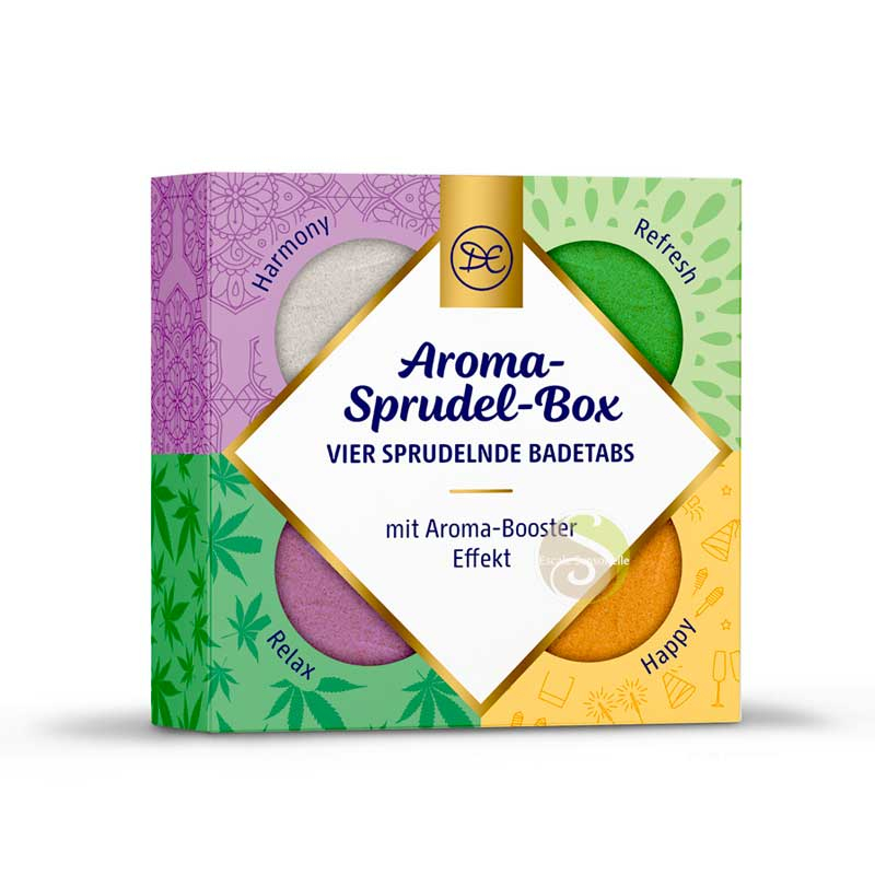 Galets effervescents Box bain Dresdner Essenz découvertes, bains moussants