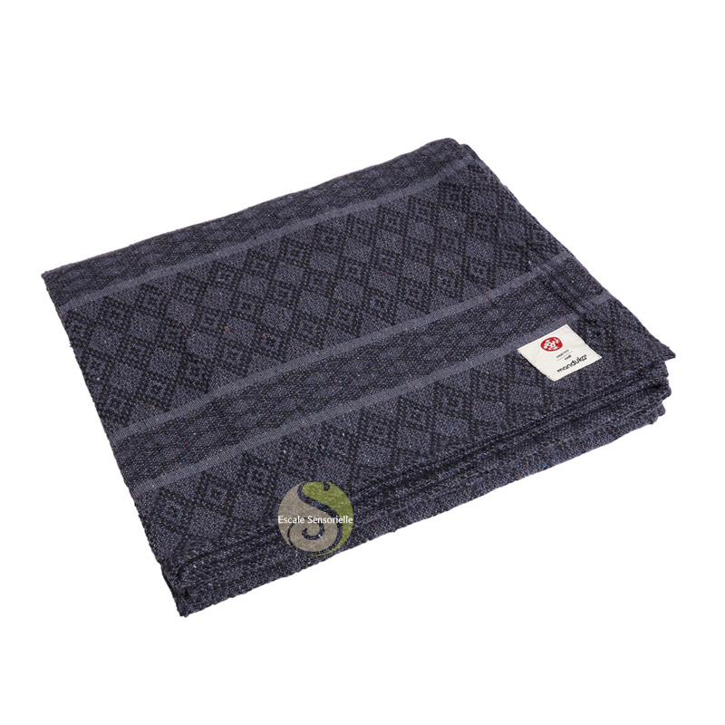 Plaid de yoga Manduka couverture relaxation thunder coton recyclé