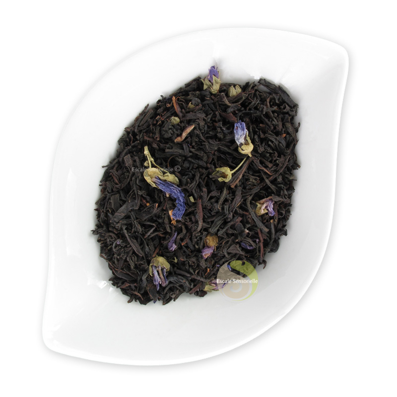 Thé noir earl grey fleur bleues bergamote