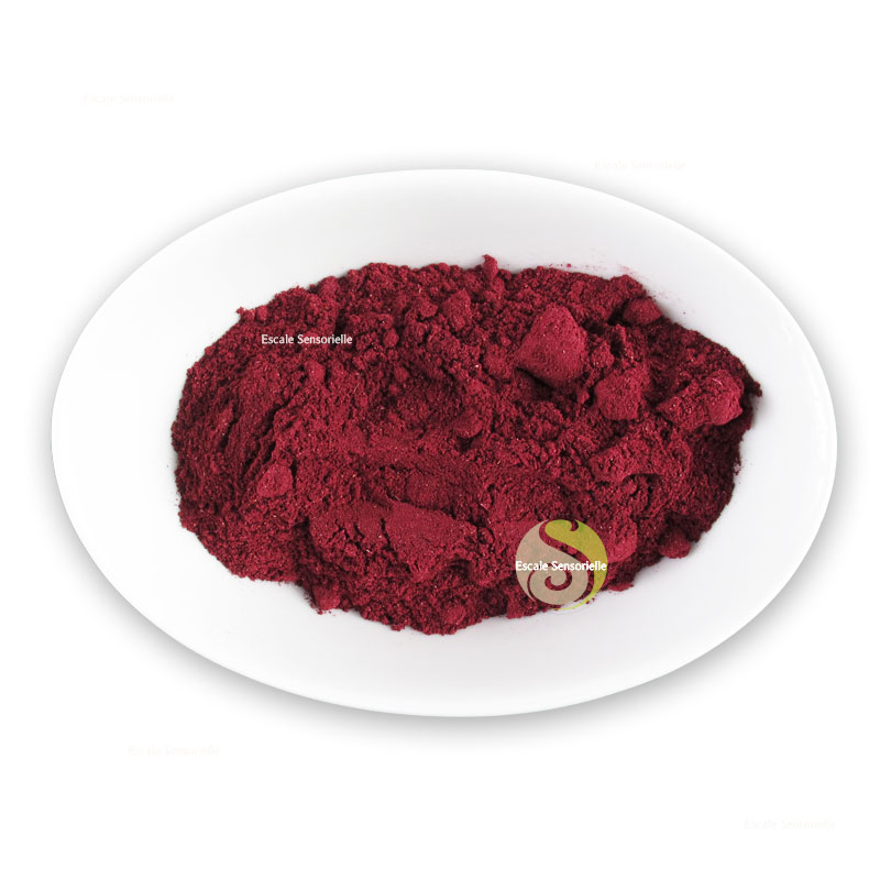 Hibiscus en poudre, colorant alimentaire et soins cosmétiques antioxydant