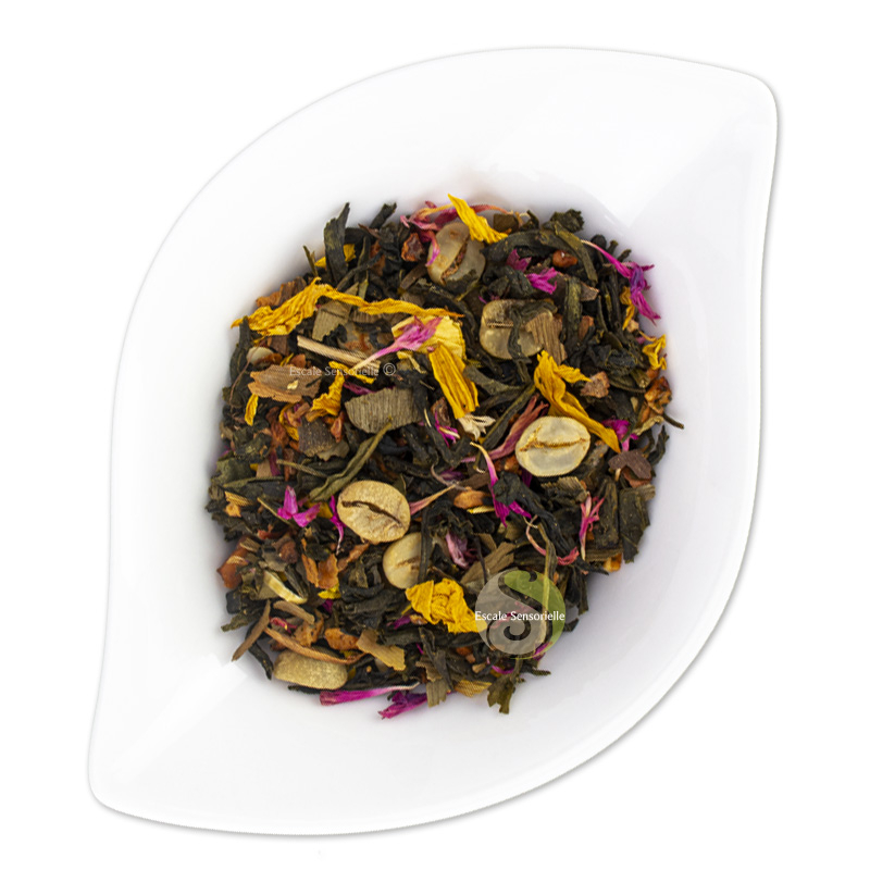 Thé et café vert Focus fruit de la passion ylang-ylang