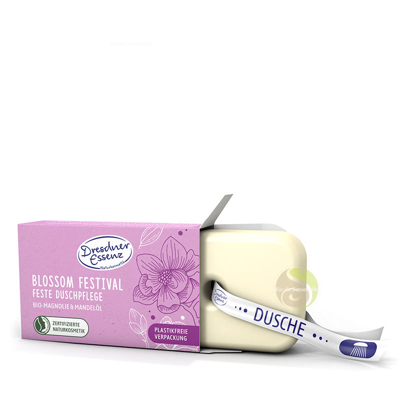 Soin douche bio Dresdner Essenz Festival Blossom huile de magnolia et d'amande