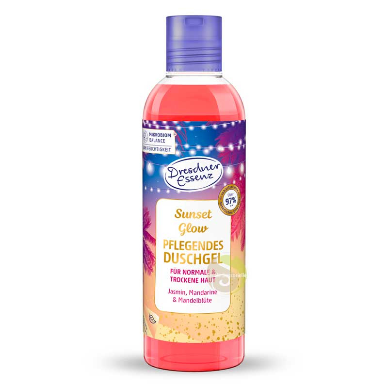 Gel douche sunset glow vegan Dresdner Essenz