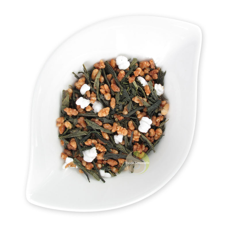 Genmaïcha thé vert japonais riz soufflé