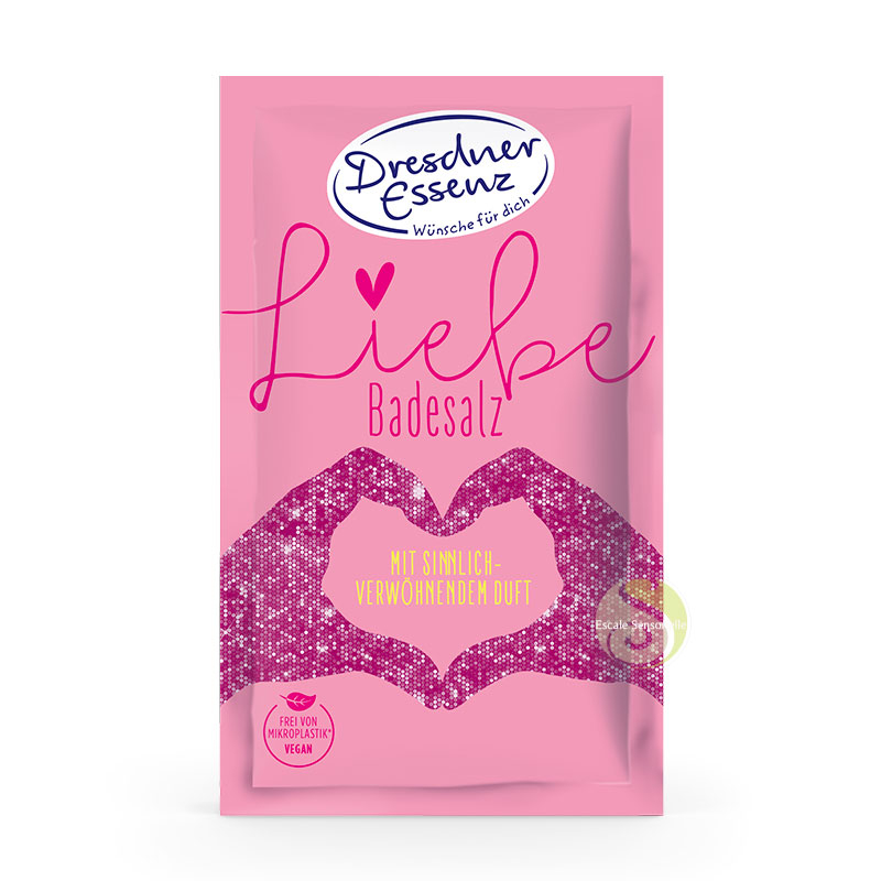Sel de bain vegan Dresdner Essenz amour rose et ylang ylang
