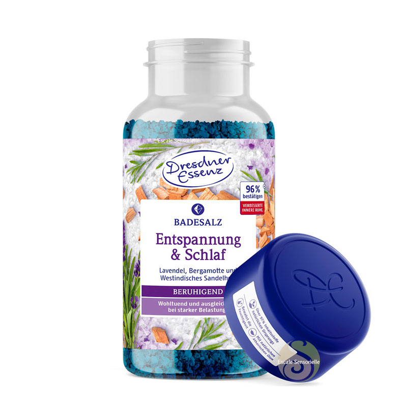 Pot de sel de bain au sel d'epsom sommeil et détente Dresdner Essenz