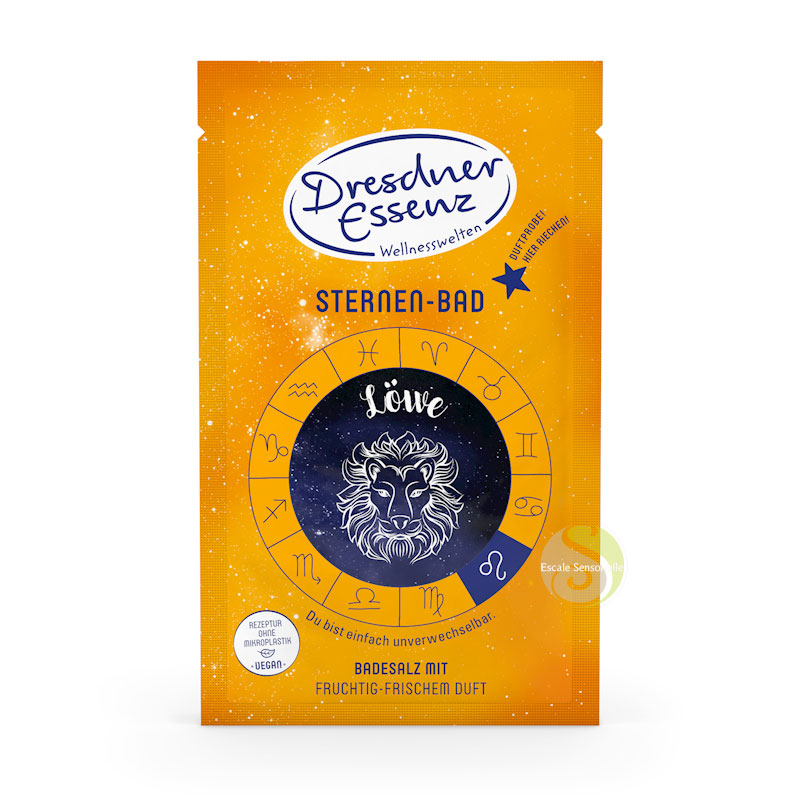 Signe astro Lion poudre de bain revitalisante