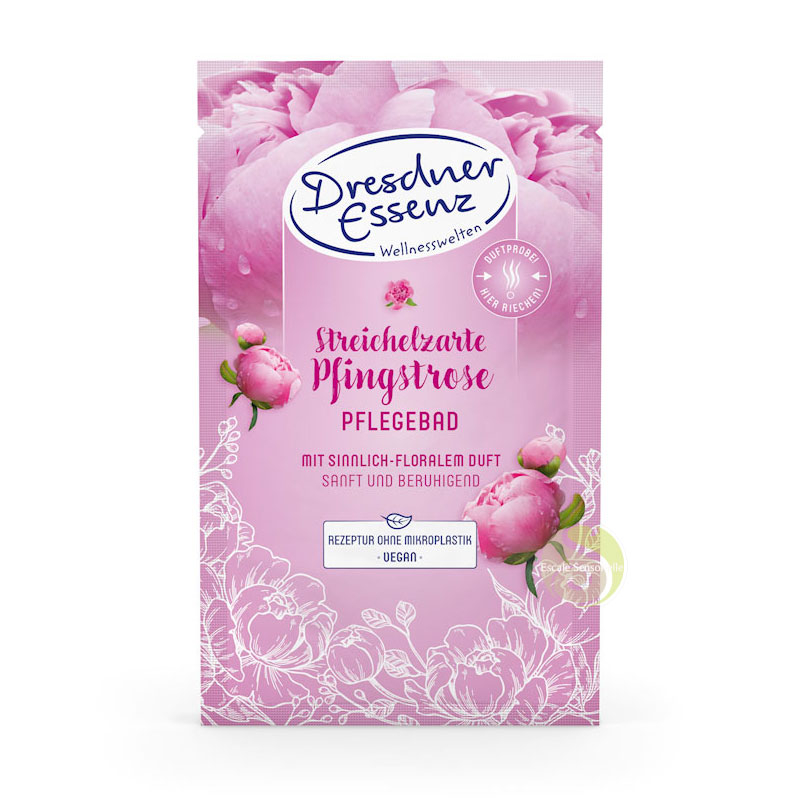 Sel de bain peaux sensibles pivoine douce Dresdner Essenz vegan