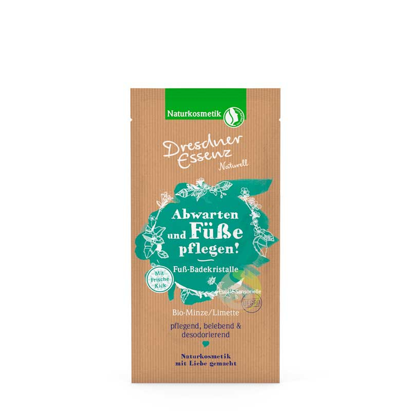 Cristaux de bain pour pieds menthe et citron vert Dresdner Essenz