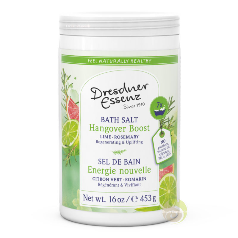 Sel de bain citron vert & romarin booste et redonne de l'énergie