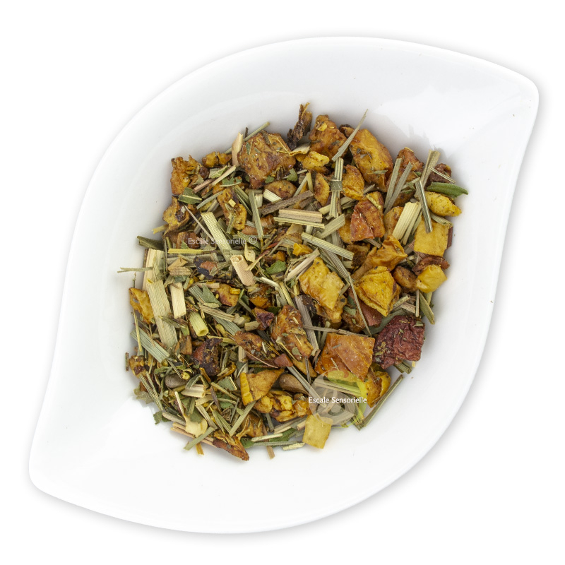 Shanti infusion vanille citronnelle agrumes digestion sereine