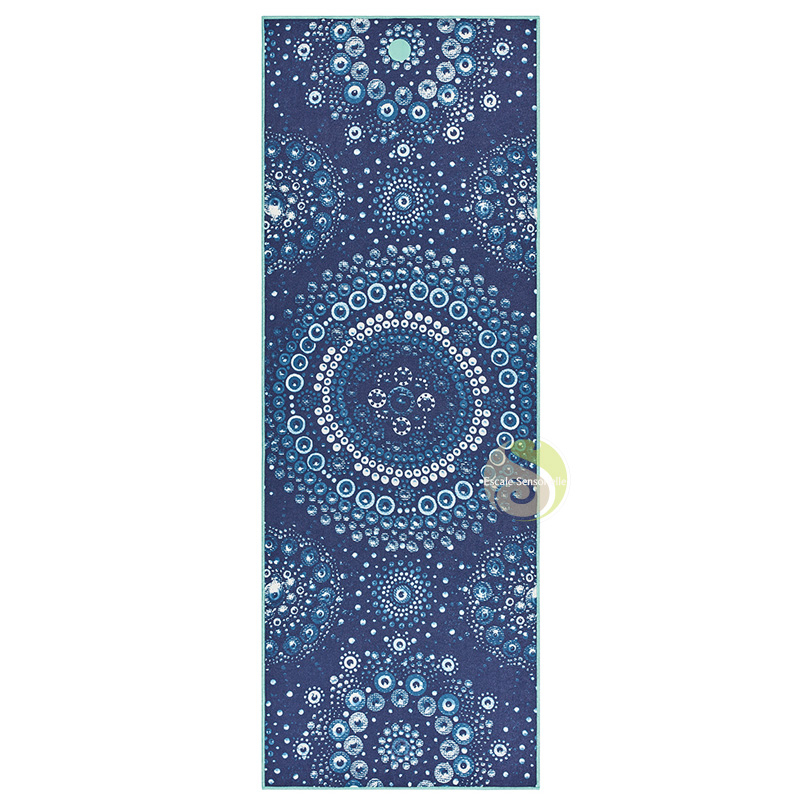 Serviette éco-responsable bubbles Manduka éponge de yoga protection tapis