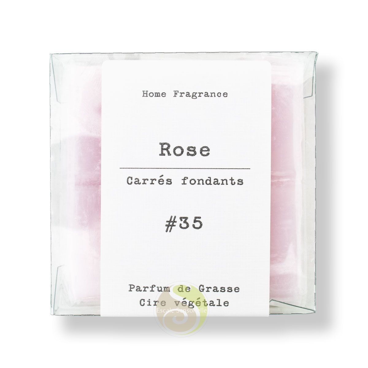 Rose carrés fondants cire parfumée parfum d'intérieur ambiance fleuri -  Escale Sensorielle