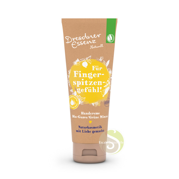 Crème mains vegan bio goyave menthe verte Dresdner Essenz