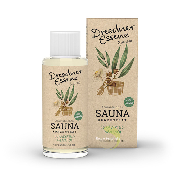 Concentré sauna essences à diluer sans alcool, eucalyptus menthe