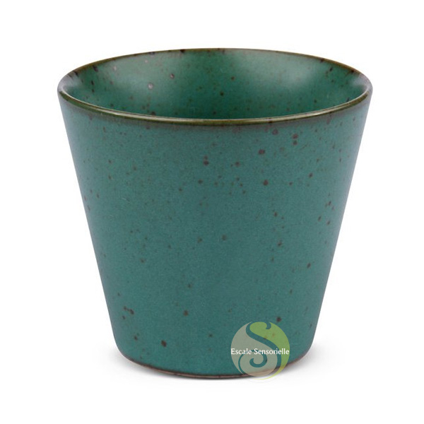Gobelet à thé céramique vert jade tasse grés
