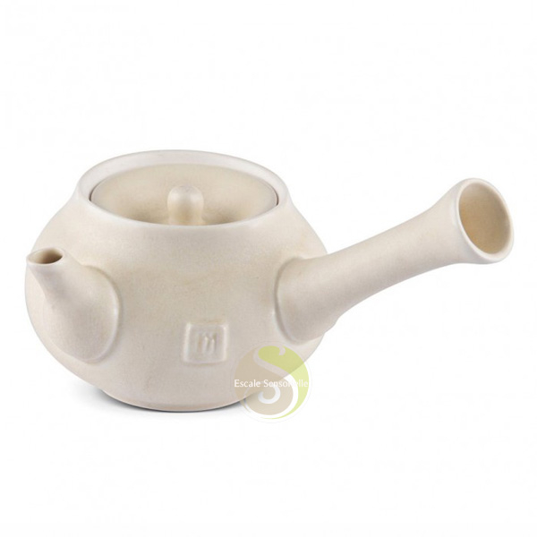 Théière 2 personnes kyusu yokode beige crème 250ml