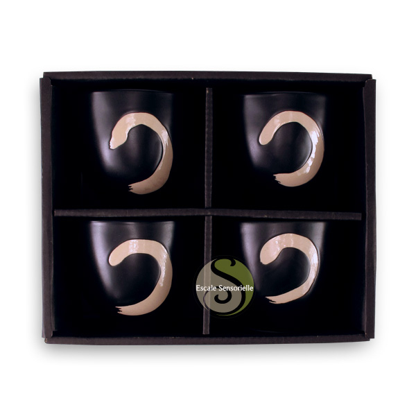 Coffret tasse enso céramique thé café cadeau à offrir
