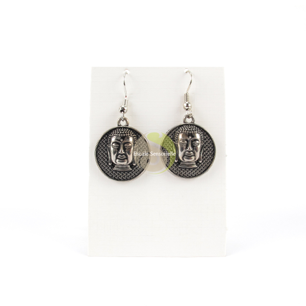 Boucles d'oreilles Bouddha protection porte bonheur