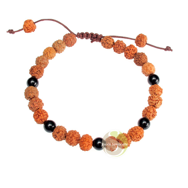 Bracelet onyx et rudraksha stabilité sefl control bienfaits naturel